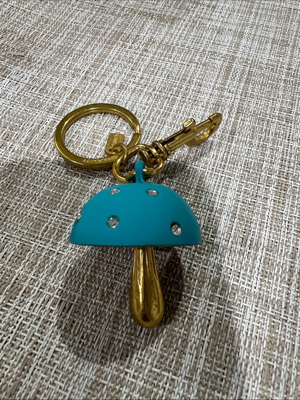 Blue Mushroom Keychain Charm Accessories